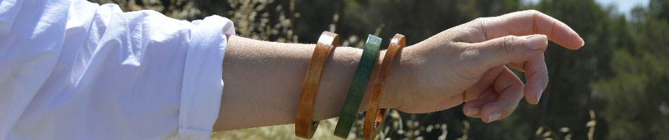 pulseras madera